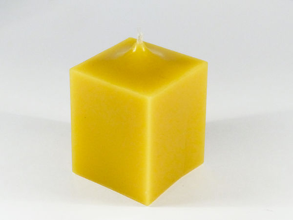 Solid Beeswax Square Candle x 1