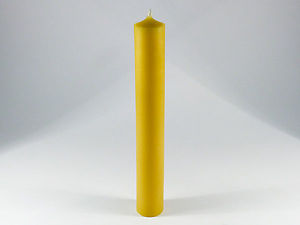 Solid Straight Beeswax TALL Dinner Candles x 3