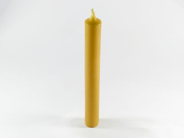 Solid Straight Beeswax SMALL Dinner Candles x 3